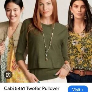 Cabi 5461 Twofer Pullover Sweater